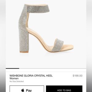 Wishbone Crystal heels